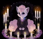 anthro candle female looking_at_viewer magic_user pokemon wicca witch witchcraft canid generation_1_pokemon mammal pokemon_(species) vulpix