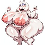 anthro big_breasts big_butt breasts butt female genitals huge_butt hyper hyper_butt hyper_hips male mature_female naughty_face nude nude_female nudity pussy solo_focus undertale undertale_(series) toriel bovid caprine goat mammal