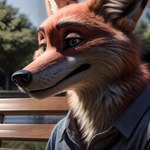 anthro canid canine fox headshot hi_res hornybunny male mammal nick_wilde solo zootopia