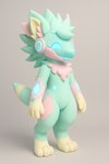 3_toes ambiguous_gender anthro chibi claws feet glowing machine pastel pink_claws science_fiction solo standing toes protogen hi_res