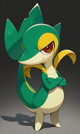 3_fingers ambiguous_gender anthro arms_crossed belly fingers green_body leaf_tail looking_at_viewer red_eyes simple_background smile smug_face solo standing tail white_belly yiff_ai_(director) nintendo pokemon generation_5_pokemon pokemon_(species) reptile scalie snivy absurd_res hi_res