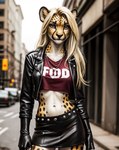 anthro breasts butt cheetah completely_nude felid feline female female_anthro fur genitals hi_res lewdtf mammal nude_art pussy solo