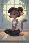 anthro female solo lackadaisy ivy_pepper_(lackadaisy) domestic_cat felid feline felis mammal hi_res