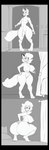 absurd_res anthro anthro_to_human balls big_breasts big_penis blonde_hair blubtf breasts butt canid canine canis curvaceous curvy_figure female fox fur gender_transformation genitals hair hi_res huge_ass huge_breasts huge_penis human male mammal monochrome mtf_transformation nipples nude penis presenting pussy solo solo_focus species_transformation transformation voluptuous white_body wide_hips