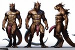 animal_genitalia anthro big_penis cloaca cloacal_penis genitals humanoid_genitalia humanoid_penis male penis solo hyperion lizard lizardman reptile scalie attempted_signature