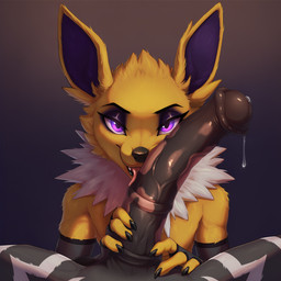 animal_genitalia animal_penis anthro black_eyeshadow black_sleeves bodily_fluids dripping duo equine_penis eyeshadow femboy first_person_view genital_fluids genitals holding_penis leaking_precum licking looking_at_another looking_at_partner makeup male male/male male_pov mostly_nude oral penile penis penis_lick precum precum_drip purple_eyes sex tongue tongue_out lightning7 nintendo pokemon eeveelution equid equine generation_1_pokemon generation_5_pokemon jolteon mammal pokemon_(species) zebstrika absurd_res hi_res