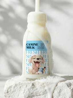 anthro blue_eyes bodily_fluids bottle cum cum_in_mouth cum_inside face_focus fur genital_fluids male open_mouth product_design realistic solo tongue tongue_out white_body white_fur neural_bunny canid canine canis domestic_dog mammal 3d_(artwork) animated digital_media_(artwork) hi_res short_playtime webm