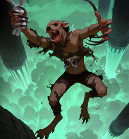 5_fingers 5_toes anthro black_claws black_eyes blood bodily_fluids claws clothing deformed digitigrade falling fangs feet fingers gore green_background grey_body hairless haze high-angle_view holding_object long_claws male melee_weapon motion_blur no_pupils open_mouth pierced_body pillar plushie rabbit_plushie scar screaming simple_background solo sword teeth toes torn_clothing weapon adragocult canid canine canis domestic_dog hairless_dog mammal monster hi_res