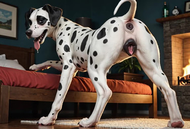 animal_genitalia animal_pussy anus bodily_fluids canine_genitalia dripping female feral fur genital_fluids genitals looking_at_viewer nude presenting pussy solo spots spotted_body tongue white_body white_fur diddlier canid canine canis dalmatian domestic_dog mammal animated short_playtime webm