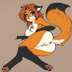 anthro breasts female fluff-kevlar genitals looking_at_viewer nipples nude presenting presenting_pussy pussy solo acutedeer twokinds laura_(twokinds) canid canine fox keidran mammal hi_res