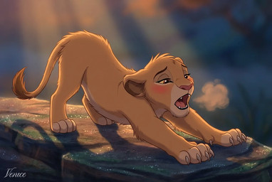 claws cub female feral looking_pleasured moaning solo young anonymous_director kiara_(the_lion_king) watermark
