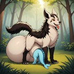 animal_genitalia balls big_balls big_sheath duo feral genitals huge_balls huge_sheath hyper hyper_balls hyper_genitalia hyper_sheath male sheath sheath_vore standing vore thedavid nintendo pokemon eeveelution generation_1_pokemon generation_3_pokemon mightyena pokemon_(species) vaporeon hi_res