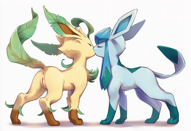 anus blue_body duo eyes_closed female female/female feral genitals kissing pussy simple_background standing tan_body white_background lightning7 nintendo pokemon eeveelution generation_4_pokemon glaceon leafeon pokemon_(species) hi_res