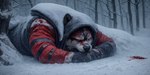 anthro blood_on_face blood_on_ground bodily_fluids crying detailed_background male muscular muscular_male pokemon sad snow solo tears winter winter_background winter_clothing crypto_botany felid generation_7_pokemon incineroar mammal pokemon_(species) detailed full-length_portrait hi_res portrait