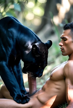 duo female feral male male/female unknown_director felid human mammal pantherine animated hi_res short_playtime webm