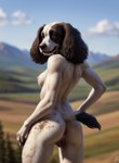 animal_genitalia animal_pussy anthro anus breasts butt canine_genitalia canine_pussy female genitals looking_at_viewer nature nature_background nude pussy solo standing tail marcus64 bird_dog canid canine canis cocker_spaniel domestic_dog hunting_dog mammal spaniel hi_res