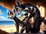 anthro disney dreamworks duo gilbertaram king_julien lemur madagascar_(series) male male/male mammal primate strepsirrhine