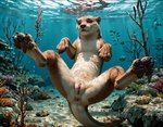 anus female feral genitals pawpads paws pussy realistic solo spread_legs spreading underwater water jelloponies lutrine mammal mustelid river_otter hi_res