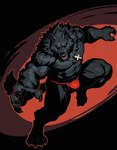 anthro asian_clothing clothing cross cross_necklace east_asian_clothing fundoshi indigofurrymix_xl_(model) japanese_clothing jewelry male necklace solo underwear canid canine canis mammal wolf