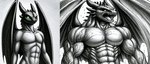 abs anthro athletic athletic_anthro athletic_male biceps big_muscles black_body black_scales bodily_fluids green_eyes growth injection male muscle_growth muscular muscular_anthro muscular_male nude pecs ripped_muscles scales solo standing sweat transformation triceps vein veiny_biceps veiny_muscles wings unknown_director how_to_train_your_dragon toothless dragon night_fury scalie western_dragon absurd_res hi_res