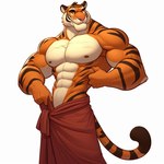 abs anthro cloth felid male mammal muscular nipples pantherine shirtless solo tiger zidanes123