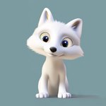 2022 arctic_fox canid canine feral fox happy looking_at_viewer mammal simple_background smile smu000 solo stable_diffusion