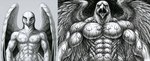 abs after_transformation anthro athletic athletic_anthro athletic_male beak biceps big_muscles deltoids electrode electrostimulation ems_exercise_machine exercise feathers growth looking_at_viewer male muscle_growth muscular muscular_anthro muscular_male neck_muscles nude pecs ripped_muscles screaming solo species_transformation standing transformation triceps veiny_muscles wings workout birdovo accipitrid accipitriform avian bird eagle absurd_res hi_res