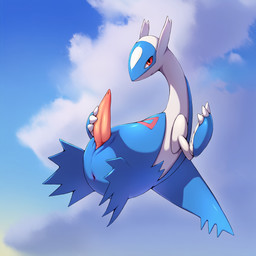 anus blue_body blue_sky cloud erection feral floating genitals holding_penis inviting looking_at_viewer male penis sky smile solo lightning7 nintendo pokemon generation_3_pokemon latios legendary_pokemon pokemon_(species) hi_res
