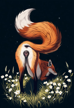 anatomically_correct anatomically_correct_genitalia anatomically_correct_pussy animal_genitalia animal_pussy anus begging butt canine_genitalia canine_pussy digitigrade female feral flower fox_ears fox_tail fur genitals girly grass head_down_ass_up looking_at_viewer orange_body orange_fur plant presenting presenting_anus presenting_hindquarters presenting_pussy pussy rear_view solo white_body white_fur cookie-girl canid canine fox mammal hi_res