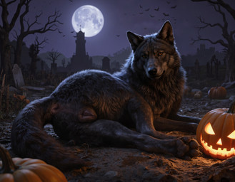amber_eyes animal_genitalia animal_pussy anus black_body black_fur black_nose black_pawpads building butt canine_genitalia canine_pussy cemetery claws cloud female feral fluffy fluffy_tail fog food fruit full_moon fur genitals halloween inner_ear_fluff jack-o'-lantern looking_at_viewer looking_back looking_back_at_viewer lying moon night on_front on_ground on_side outside pawpads paws plant presenting presenting_anus presenting_hindquarters presenting_pussy pumpkin pussy rear_view sky solo tail tombstone tree tuft zerphy bat canid canine canis mammal wolf 2025 hi_res signature