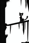 ambiguous_gender anthro black_body female feral fur silhouette simple_background sitting solo whiskers white_background aphid butterwolf felid feline mammal pantherine black_and_white digital_media_(artwork) monochrome