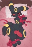 animal_genitalia anthro balls black_body black_fur bodily_fluids canine_genitalia fur genital_fluids genitals looking_at_viewer male penis presenting solo twinkaton nintendo pokemon canid canine eeveelution generation_1_pokemon generation_2_pokemon legendary_pokemon mammal pokemon_(species) umbreon hi_res
