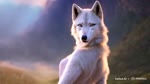 anthro breasts female looking_at_viewer solo canid canine canis mammal wolf 3d_(artwork) animated digital_media_(artwork) tagme webm