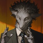 5_fingers anthro clothed clothing fingers fully_clothed fur grey_body grey_fur male solo oldhroft furred_kobold kobold bust_portrait meme portrait