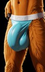 anthro big_bulge bulge bulge_focus clothing hand_on_hip male underwear underwear_bulge zannos absurd_res hi_res