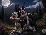 anthro bunnicula_(series) duo genitals humanoid_genitalia humanoid_penis male male/male penis gilbertaram bunnicula lagomorph leporid mammal rabbit vampire