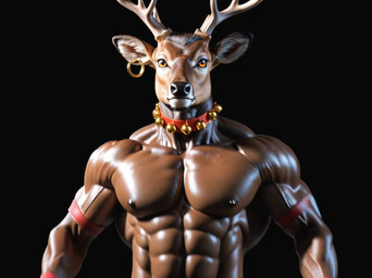 abs_muscles anthro antlers biceps body_hair bouncing_pecs christmas christmas_theme flexing happy_trail horn male mistletoe muscular muscular_thighs nipples pecs plant ripped_muscles solo sound_warning v-line walking_towards_viewer kludgecopter_(director) cervid mammal animated hi_res huge_filesize long_playtime music sound webm