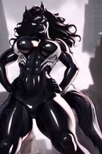 1girls ai_generated anthro anthro_only athletic athletic_female black_body black_hair black_skin breasts civitai female female_focus furry_only hair horse_venom horse_venom_(marvel) marvel_comics marvel_rivals solo spider-man_(series) venom venom_(marvel_rivals) xenophilia kirillai marvel she-venom venom_(marvel) equid equine horse mammal symbiote animated tagme webm