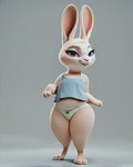 anthro blue_eyes buckteeth camisole clothing female flat_chested fur looking_at_viewer panties pony_diffusion_(model) short_stack simple_background solo stable_diffusion standing tan_body tan_fur teeth underwear wide_hips confusion-cookie lagomorph leporid mammal rabbit hi_res