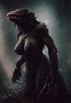 anthro bottomless breasts clothed clothing female female_anthro large_breasts nipples non-mammal_breasts nude photo photorealism realistic scp_foundation solo teeth doggyboy20 monster reptile scalie digital_media_(artwork) hi_res