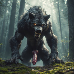 animal_genitalia animal_penis anthro canine_genitalia canine_penis feral genitals horselover93 male penis solo canid canine canis mammal werecanid werecanine werecreature werewolf wolf