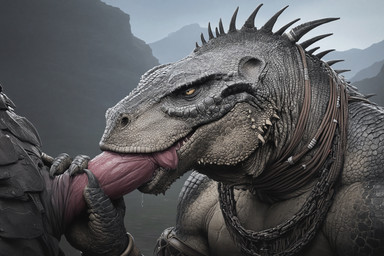 animal_genitalia anthro cloaca cloacal_penis duo fellatio genitals male male/male oral penile sex hyperion lizardman reptile scalie