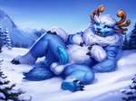 anthro league_of_legends male riot_games solo tencent gilbertaram willump yeti