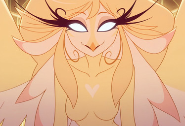 anthro feathered_wings feathers female god_(hazbin_hotel) hotel) of solo speaker the_speaker_of_god_(hazbin tongue wings foxfire22 angel avian bird the