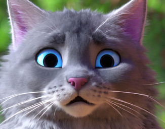 ambiguous_gender ears_up feral fur grey_body grey_fur outside prick_ears solo surprise whiskers smu000 domestic_cat felid feline felis mammal 2022