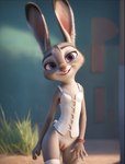 disney female genitals pussy solo zootopia judy_hopps absurd_res hi_res