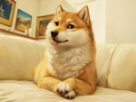 ambiguous_gender black_eyes black_nose canid canine canis chilon249 claws doge domestic_dog feral fluffy front_view fur furniture inner_ear_fluff inside living_room looking_at_viewer lying mammal meme on_front painting_(object) portrait shiba_inu sofa solo spitz tongue tongue_out tuft yellow_body yellow_fur yiffymix_(model)