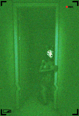 anthro bedroom black_body black_fur black_hair bone camera creepy female fur glowing glowing_eyes hair horror_(theme) long_hair night_vision_camera nude nude_female recording skull skull_head solo foxfire22 scp-1471 scp-1471-a canid canine canis mammal monster wolf hi_res story story_in_description
