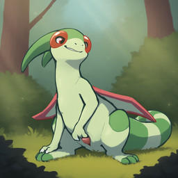 3_toes animal_genitalia bedroom_eyes claws feet feral fingering fingering_self forest genital_slit genitals green_body green_scales grin male masturbation membrane_(anatomy) membranous_wings mythology narrowed_eyes nature penis penis_tip plant presenting red_eyes scales seductive shrub slit smile smirk solo tail tail_aside toe_claws toes tree wings jirikdos nintendo pokemon dragon flygon generation_3_pokemon mythological_creature mythological_scalie pokemon_(species) scalie 1:1 hi_res