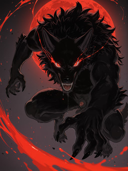 4_toes 5_fingers animal_genitalia animal_penis anthro balls biped black_body black_claws black_fur black_genitals black_nose blood blood_moon bodily_fluids canine_genitalia canine_penis claws crouching digitigrade drooling eye_trail fangs feet finger_claws fingers full_moon fur genitals glowing glowing_eyes grey_genitals growling looking_at_viewer male male_anthro midair monotone_body moon muscular muscular_anthro muscular_male mythology night nude nude_anthro nude_male open_mouth penis penis_tip pink_genitals pink_penis pupils reaching_towards_viewer red_eyes red_genitals saliva saliva_string sharp_teeth sheath simple_background solo tail teeth toe_claws toes tongue tuft werecanis white_pupils burioth canid canine canis mammal mythological_canine mythological_creature werecanid werecanine werecreature werewolf wolf absurd_res digital_media_(artwork) hi_res